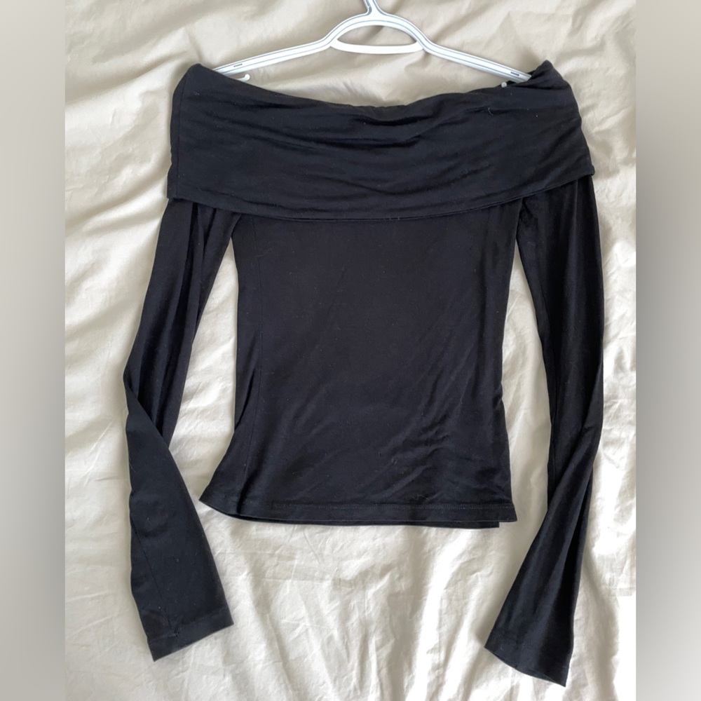 Black Off-Shoulder Top